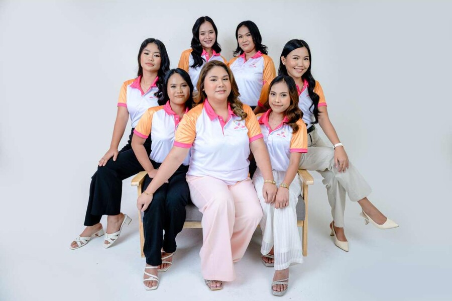 The Childcare VA's team, seated group portrait