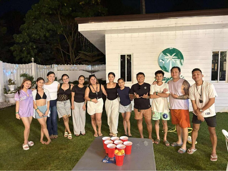 The team celebrating how far we've come